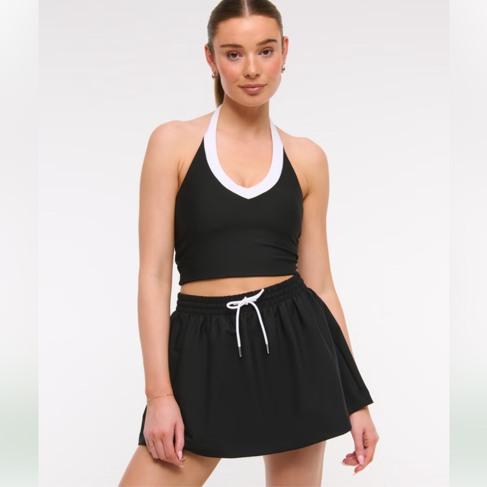 Abercrombie YPB sculptLUX High Rise Flirty Active Skirt Skort.